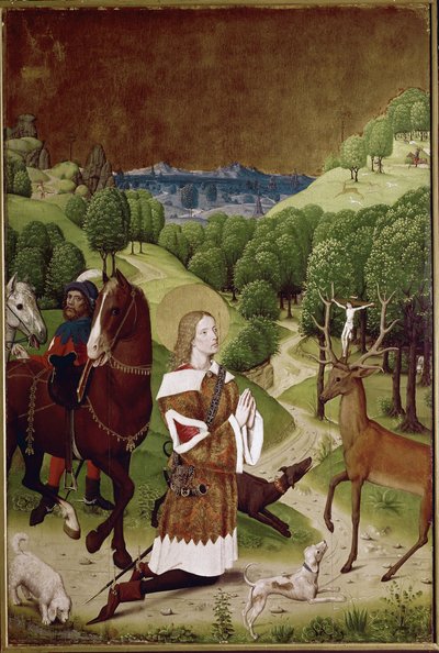 St Hubert Conversion by (active c.1463 c.1490) Master of Wilten