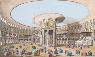 An Inside View of the Rotundo in Ranelagh Gardens by (after) Canaleti