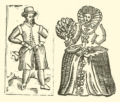 Illustration for The Roxburghe Ballads (woodcut) by (after) English School