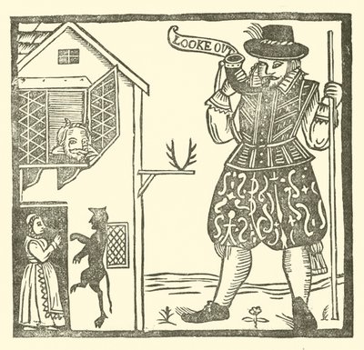 Illustration for The Roxburghe Ballads (woodcut) by (after) English School
