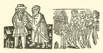 Illustration for The Roxburghe Ballads (woodcut) by (after) English School