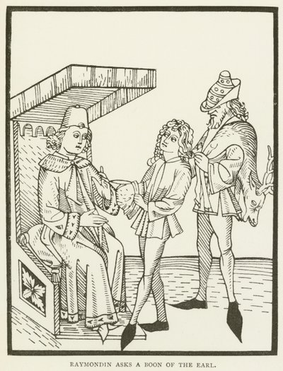 Raymondin asks a boon of the Earl by (after) English School