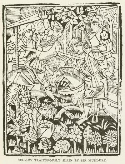 Sir Guy traitorously slain by Sir Murdure by (after) English School