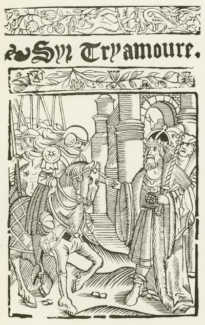 Sir Tryamoure (engraving) by (after) English School