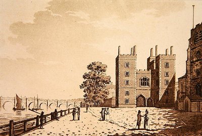 View of Lambeth Palace, c.1800 by (after) English School