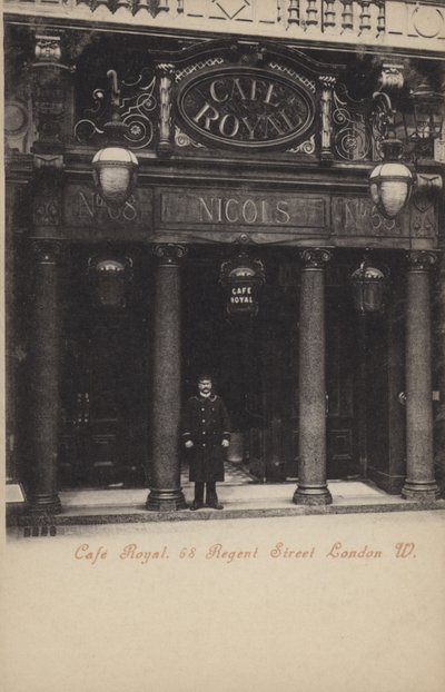 Cafe Royal, 68, Regent Street, London, West by (after) English photographer