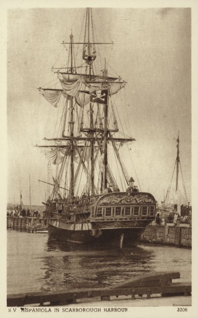 Hispaniola, Scarborough Harbour by (after) English photographer