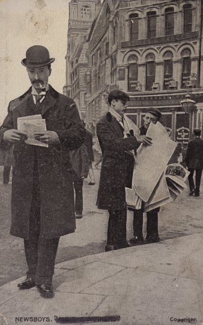 Newsboys by (after) English photographer