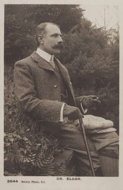 Sir Edward Elgar, English composer by (after) English photographer