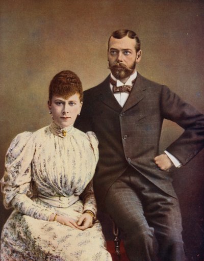 The King and Queen Shortly After Their Marriage by (after) English photographer