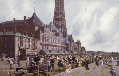 The Promenade, Blackpool by (after) English photographer