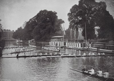 The Thames at Oxford, The Eights After a Race by (after) English photographer