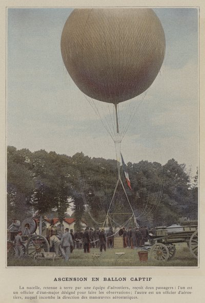 Ascent in Captive Balloon by (after) French Photographer
