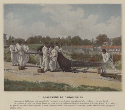 Lowering the 95 Cannon by (after) French Photographer