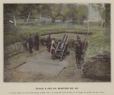 Mortar School Fire by (after) French Photographer