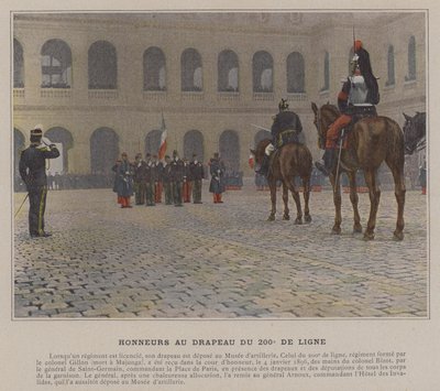 Honors to the Flag of the 200th Line by (after) French Photographer