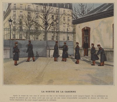 The Exit from the Barracks by (after) French Photographer