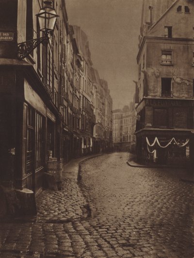 Rue Saint-Honore, taken from the crossroads of Rue de la Lingerie and Rue des Dechargeurs by (after) French Photographer