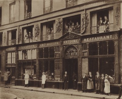 The Pied-de-Mouton Restaurant, Vauvilliers Street by (after) French Photographer