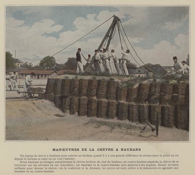 Maneuvers of the Guyed Shear Legs by (after) French Photographer