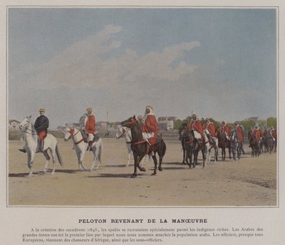 Platoon Returning from Maneuver by (after) French Photographer