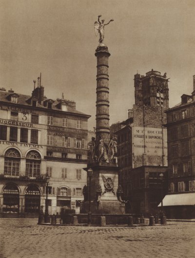 Place du Chatelet, the fountain is in its original place by (after) French Photographer