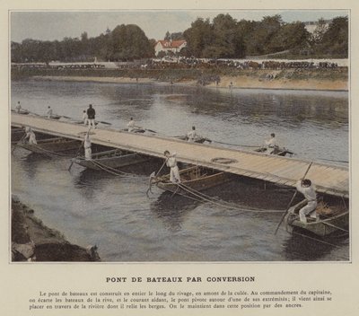 Boat Bridge by Conversion by (after) French Photographer