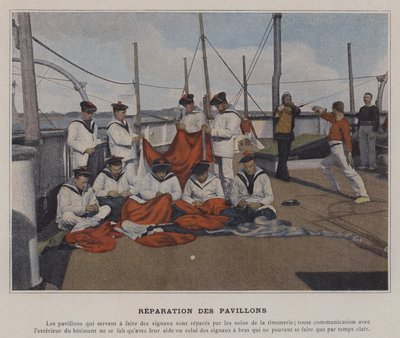 Repairing the Flags by (after) French Photographer