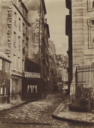 Rue Saint-Christophe in 1865, taken from the rue de la Cite by (after) French Photographer