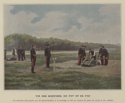 Firing of 0m27c and 0m22c Mortars by (after) French Photographer
