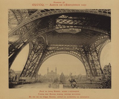 Under the Eiffel Tower, Before Mounting by (after) French Photographer