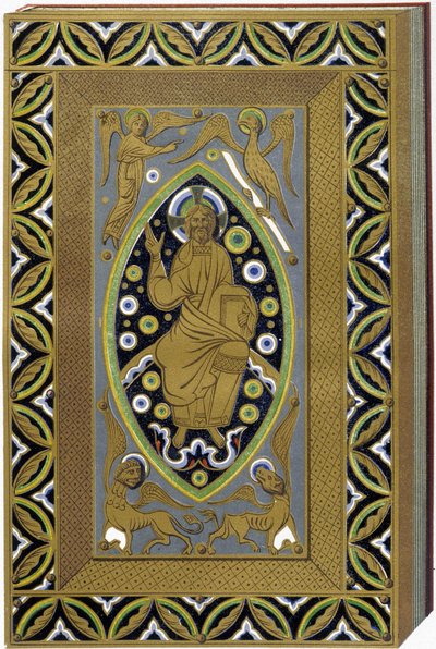 Christ in Mandorla with the symbols of the 4 evangelists by (after) French School