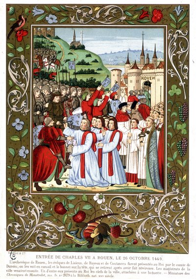 Entrance of Charles VII in Rouen, October 26 by (after) French School