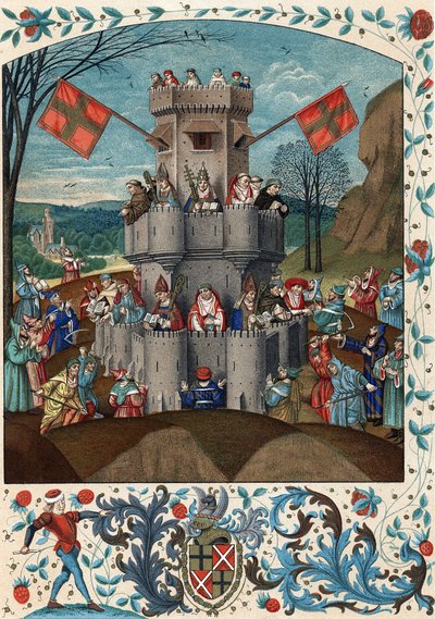 Fortress of Faith, besieged by unbelievers and heretics by (after) French School