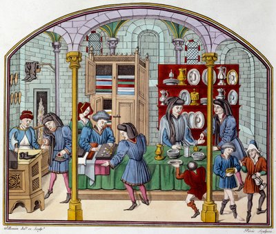 Gold shop. Lithography in Ethiques d
