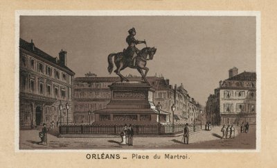 Orleans: Place du Martroi by (after) French School