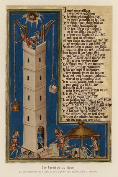 Building the Tower of Babel by (after) German School