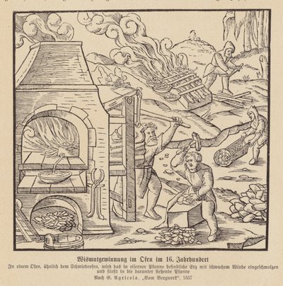 Extraction of Bismuth in a Furnace by (after) German School