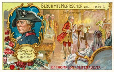 Frederick the Great of Prussia and a Flute Concert by (after) German School