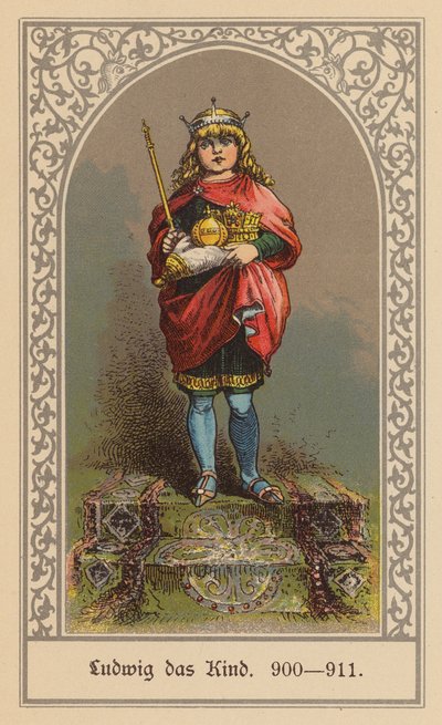 Louis the Child, King of East Francia by (after) German School