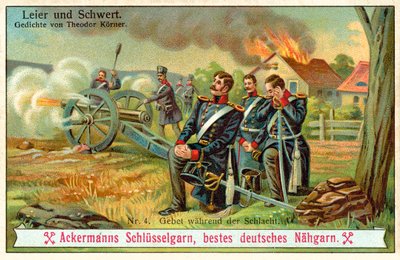 Prayer During the Battle by (after) German School