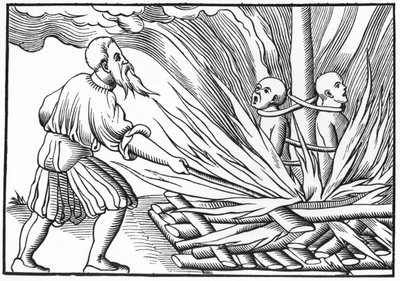 Punishment by Fire, after a Woodcut in 