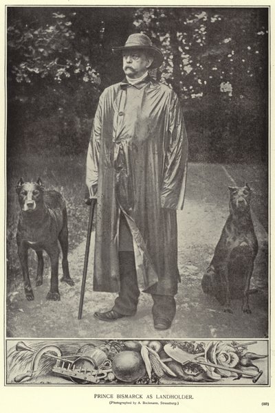 Prince Bismarck as landholder by (after) German photographer