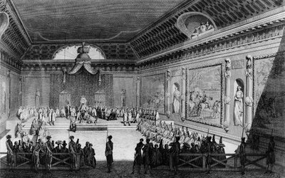 First of the French revolution: Assembly of notables held in Versailles on February 22 by (after) Girardet