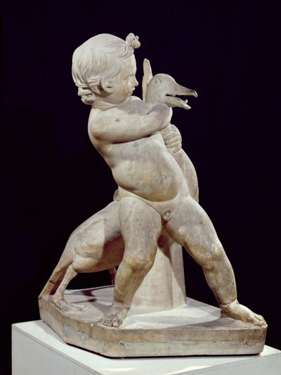 The Goose child, replica of an Hellenistic original attributed to Boethos (3rd BC) by (after) Greek School