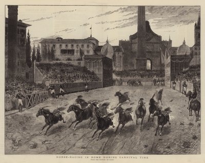 Horse-Racing in Rome during Carnival Time by (after) Italian School