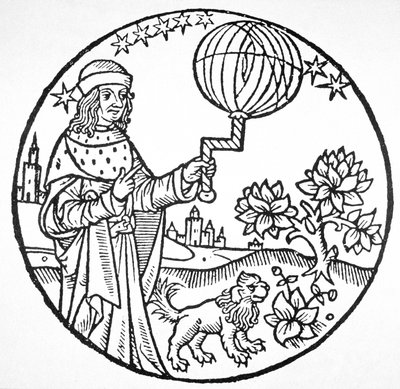 Ideal Portrait of Aristotle (384-322 BC), Copy of an Illustration from 
