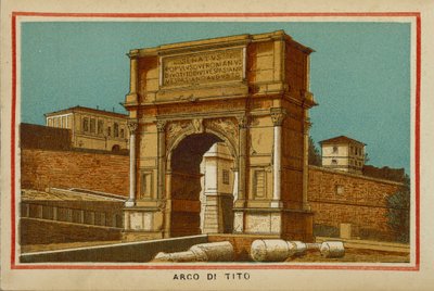 Rome: Arch of Titus by (after) Italian School