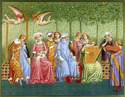 The dream of life - fresco by Orcagna by (after) Italian School