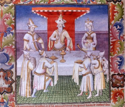 Meal Scene at the Table of the Great Khan in the Land of Cathay, from 